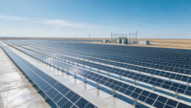 Utility scale bifacial PV plant