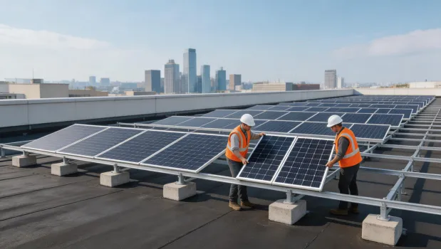 Commercial rooftop solar modules